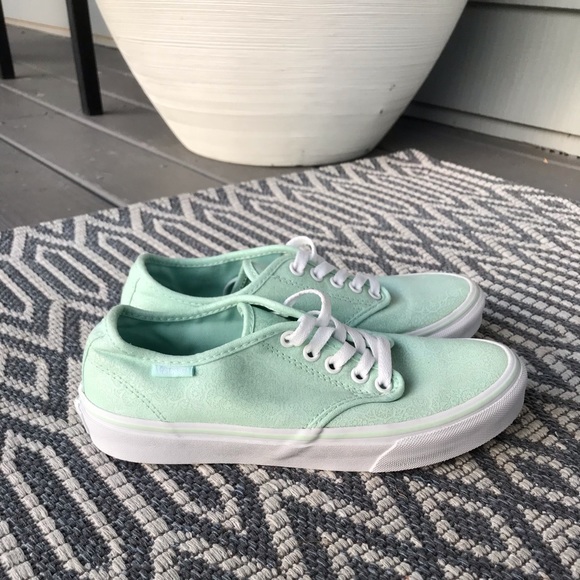 Vans Paisley mint green women’s 6 - Picture 2 of 8